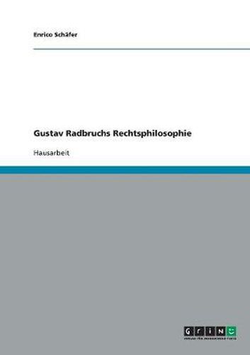 Cover image for Gustav Radbruchs Rechtsphilosophie