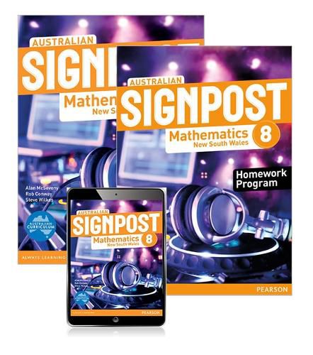 Cover image for Australian Signpost Mathematics New South Wales  8 Student Book, eBook and Homework Program