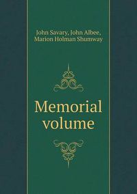 Cover image for Memorial volume