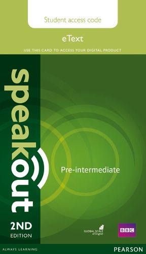 Cover image for Speakout Pre-Intermediate 2nd Edition eText Access Card