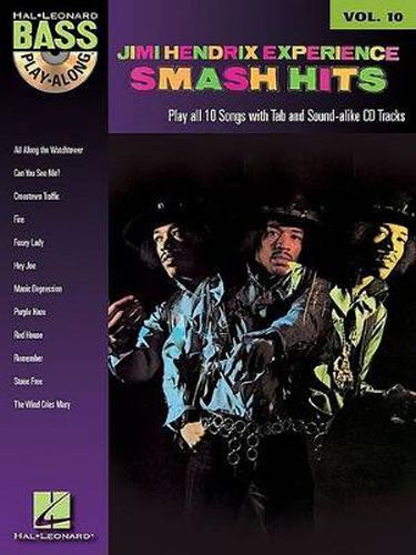 Jimi Hendrix - Smash Hits: Bass Play-Along Volume 10