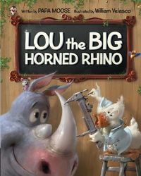 Cover image for Lou the Big Horned Rhino