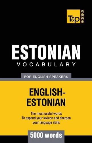 Cover image for Estonian vocabulary for English speakers - 5000 words