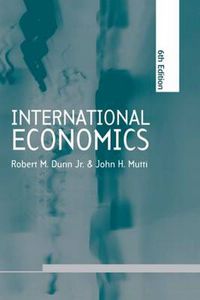 Cover image for International Economics sixth edition