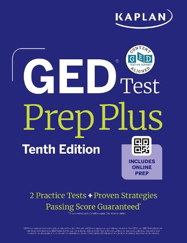Cover image for GED Test Prep Plus, Tenth Edition (2026): Includes a Diagnostic Pretest, 2 Full Length Practice Tests, 1000+ Practice Questions, and 60+ Online Videos
