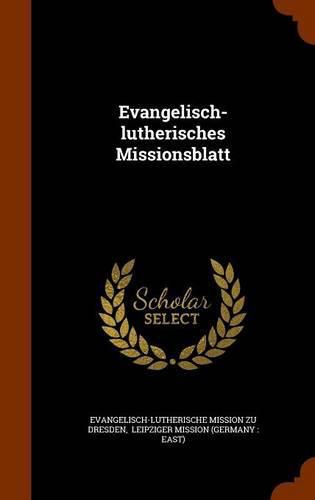 Cover image for Evangelisch-Lutherisches Missionsblatt