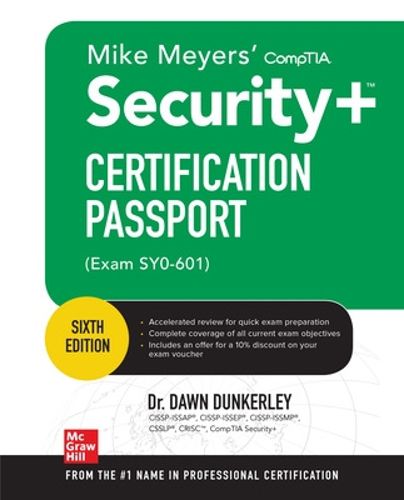 Cover image for Mike Meyers' CompTIA Security+ Certification Passport, Sixth Edition (Exam SY0-601)