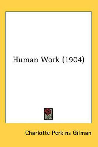 Cover image for Human Work (1904)