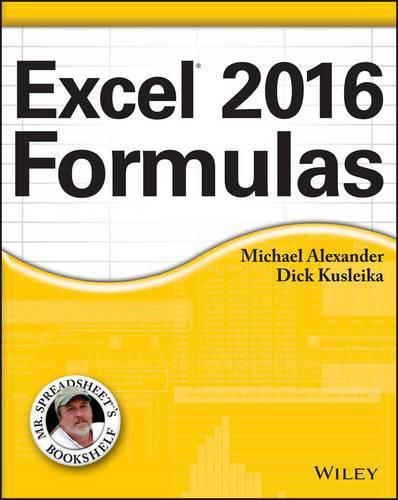 Cover image for Excel 2016 Formulas