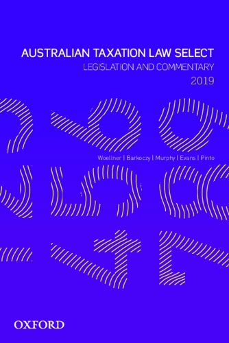 Cover image for Australian Taxation Law Select 2019 eBook: Legislation and Commentary