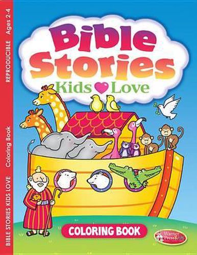 Cover image for Bible Stories Kids Love: Coloring Book for Ages 2-4 (Pack of 6)