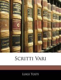 Cover image for Scritti Vari