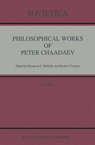 Philosophical Works of Peter Chaadaev