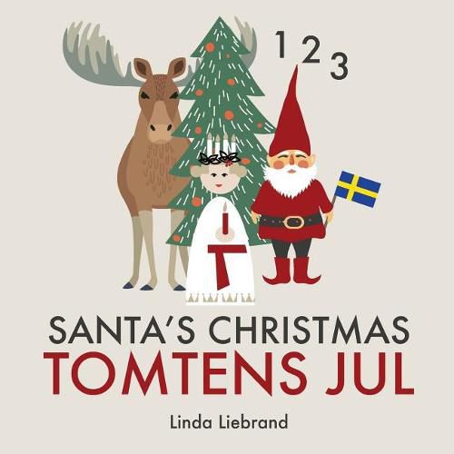 Cover image for Santa's Christmas Tomtens jul: A bilingual Swedish Christmas counting book - En tvasprakig raknebok pa svenska och engelska