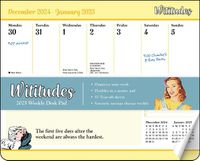 Cover image for Wititudes 2025 Weekly Desk Pad Calendar