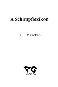 Cover image for A Schimpflexikon