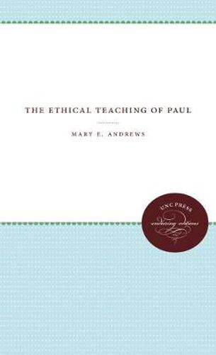 Cover image for The Ethical Teaching of Paul