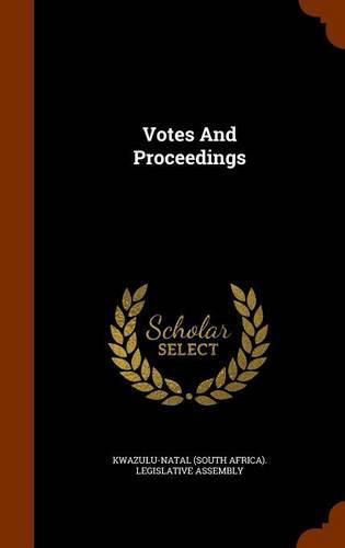 Cover image for Votes and Proceedings