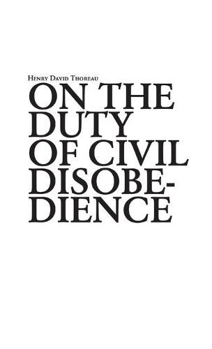 Cover image for On the duty of civil disobedience