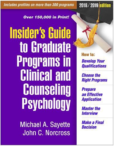 Cover image for Insider's Guide to Graduate Programs in Clinical and Counseling Psychology: 2020/2021 Edition