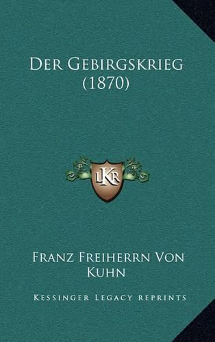 Cover image for Der Gebirgskrieg (1870)