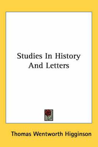 Cover image for Studies in History and Letters