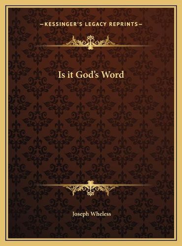 Is It God's Word