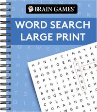 Cover image for Brain Games - Word Search Large Print (Blue)