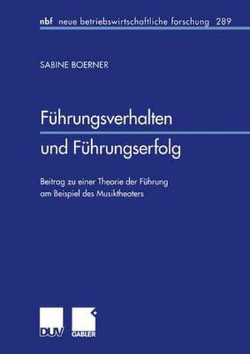 Cover image for Fuhrungsverhalten und Fuhrungserfolg