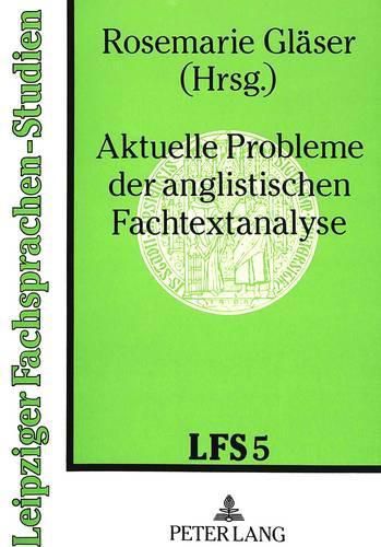 Cover image for Aktuelle Probleme Der Anglistischen Fachtextanalyse