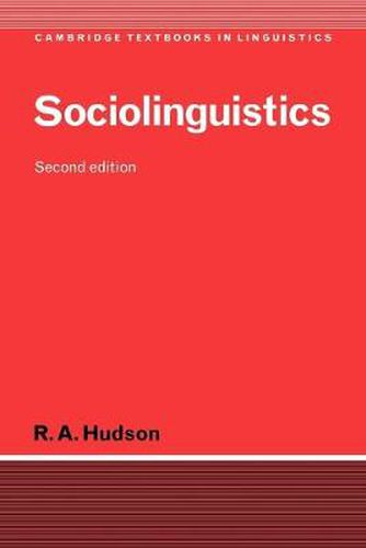 Cover image for Sociolinguistics