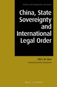 Cover image for China, State Sovereignty and International Legal Order