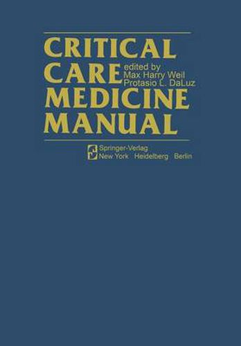 Cover image for Critical Care Medicine Manual