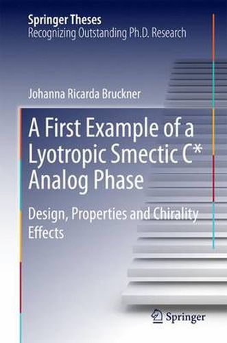 Cover image for A First Example of a Lyotropic Smectic C* Analog Phase: Design, Properties and Chirality Effects