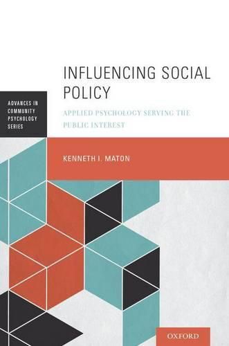 Cover image for Influencing Social Policy: Applied Psychology Serving the Public Interest