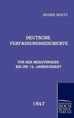 Cover image for Deutsche Verfassungsgeschichte