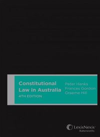 Cover image for Constitutional Law in Australia