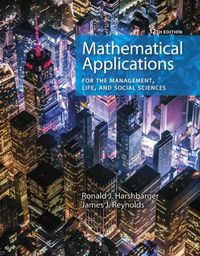 Cover image for Mathematical Applications for the Management, Life, and Social Sciences