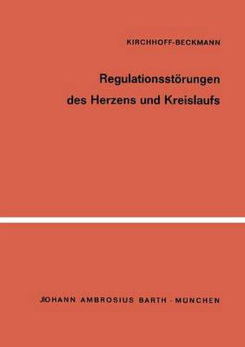 Cover image for Regulationsstoerungen Des Herzens Und Kreislaufs: Leistungsdiagnostik Und Leistungstherapie