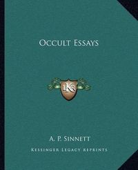 Cover image for Occult Essays