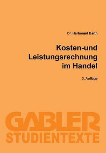 Cover image for Kosten- Und Leistungsrechnung Im Handel