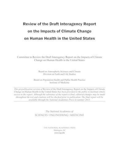 Cover image for Review of the Draft Interagency Report on the Impacts of Climate Change on Human Health in the United States