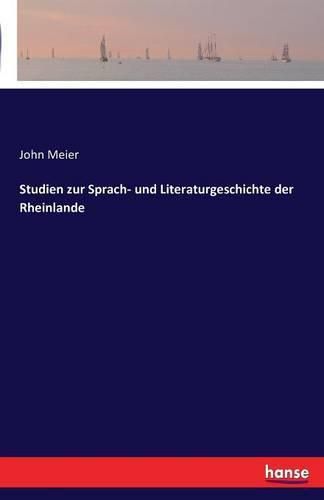 Cover image for Studien zur Sprach- und Literaturgeschichte der Rheinlande