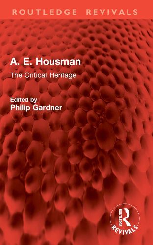 Cover image for A. E. Housman
