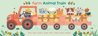 Cover image for Animal Train - Farm