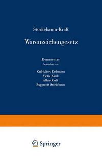 Cover image for Storkebaum-Kraft Warenzeichengesetz