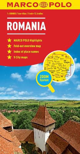 Cover image for Romania Marco Polo Map