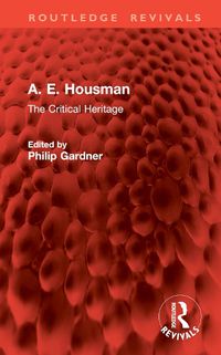 Cover image for A. E. Housman