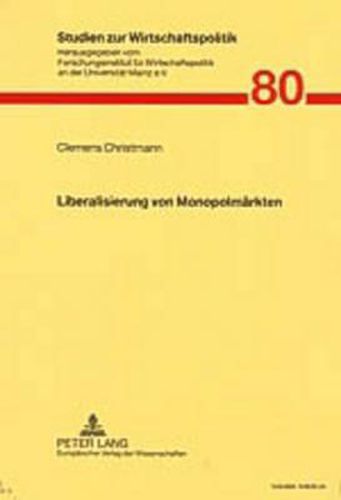 Cover image for Liberalisierung Von Monopolmaerkten