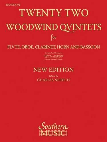 Cover image for 22 Woodwind Quintets: Woodwind Quintet